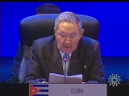 Raúl Castro en la clausura final de la II Cumbre de la Celac Raúl Castro en la clausura final de la II Cumbre de la Celac