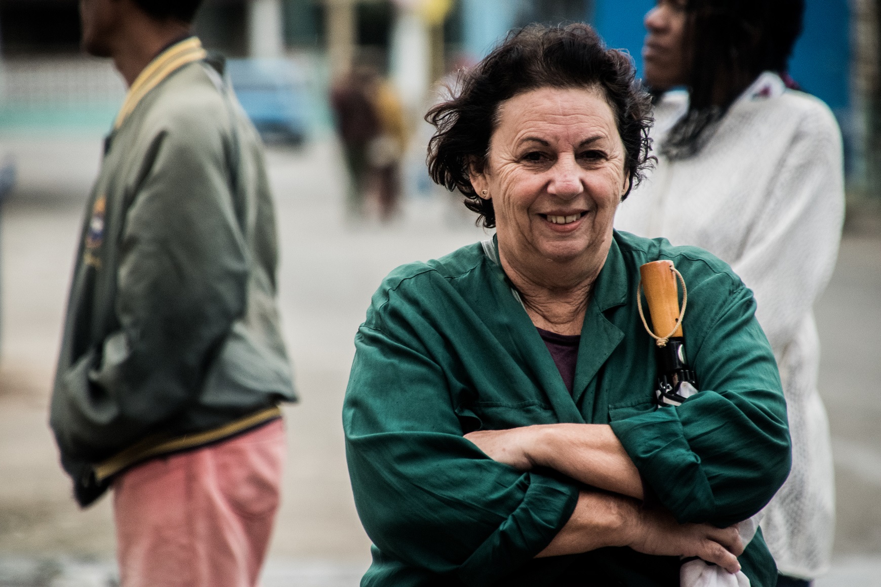 Señora con frío