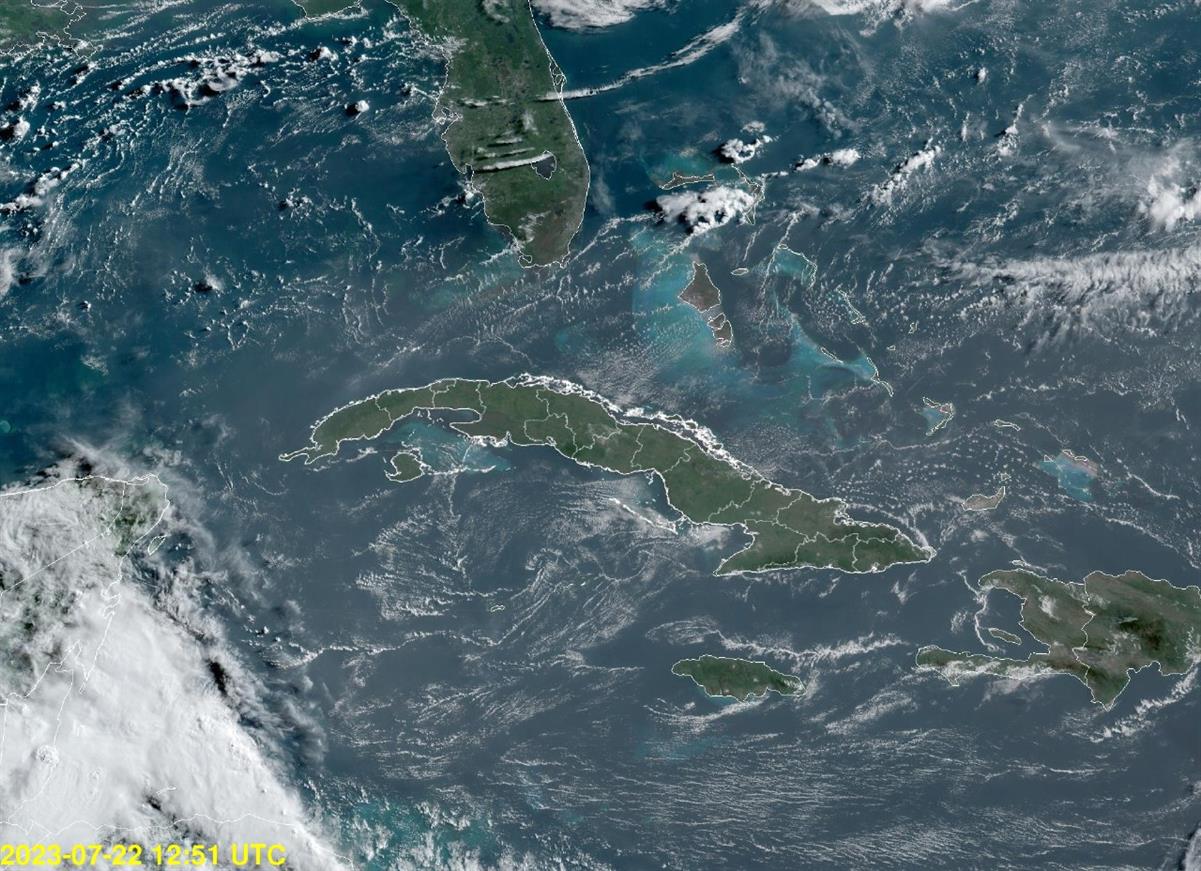 Cuba con el paso del polvo del Sahara Cuba con el paso del polvo del Sahara