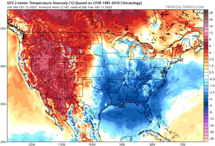 Masa de aire frío sobre Cuba Masa de aire frío sobre Cuba