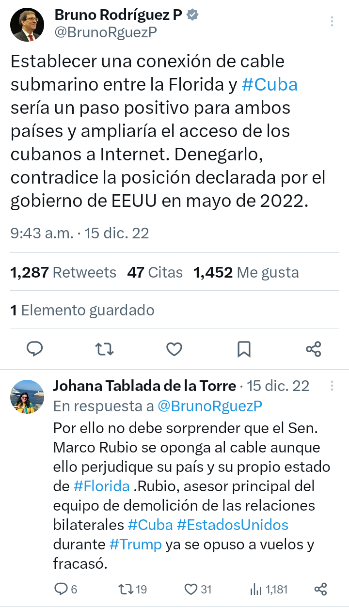 Bruno Rodríguez en X Bruno Rodríguez en X