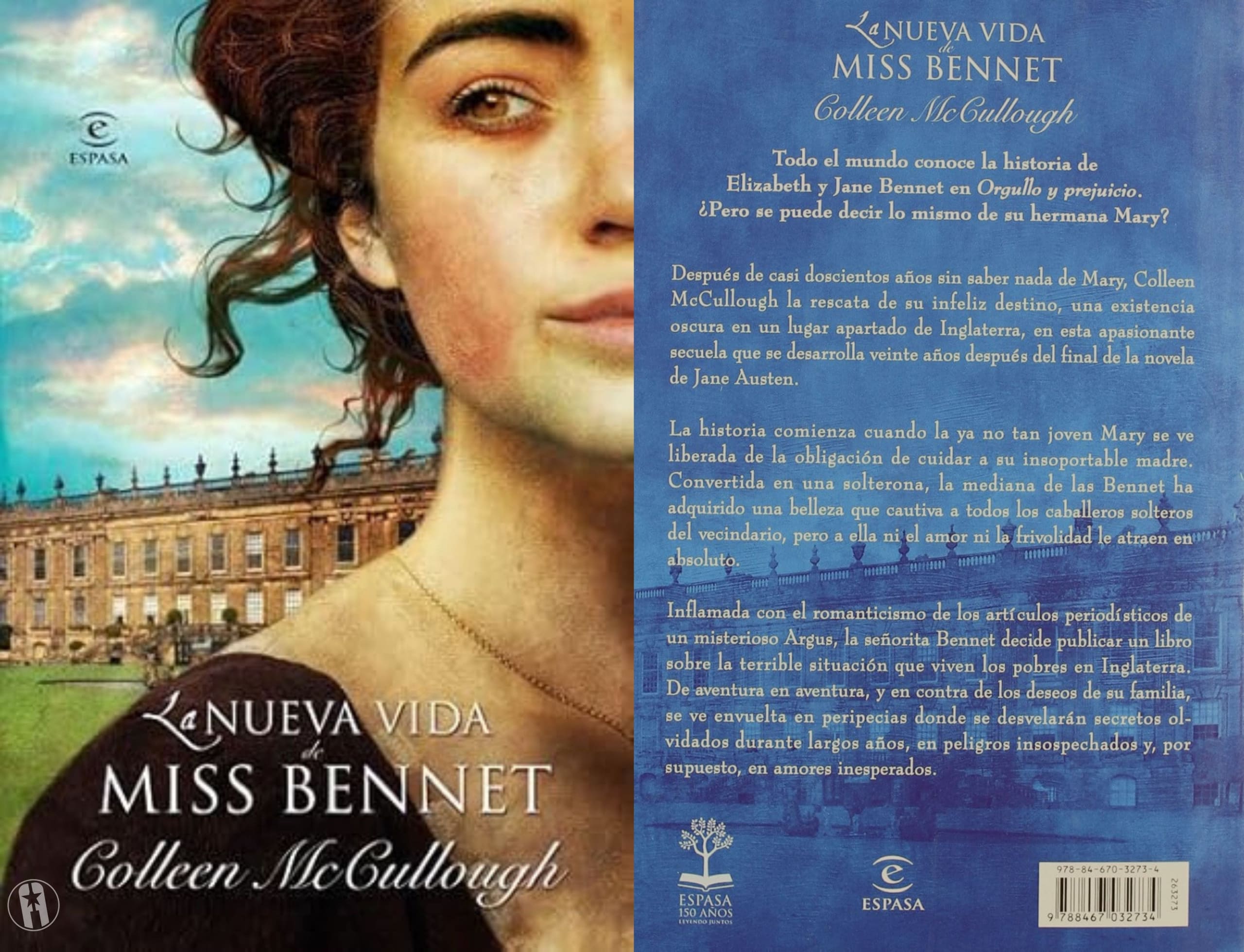 Portada del libro "La nueva vida de Miss Bennet", de Collen McCullough. Portada del libro "La nueva vida de Miss Bennet", de Collen McCullough.