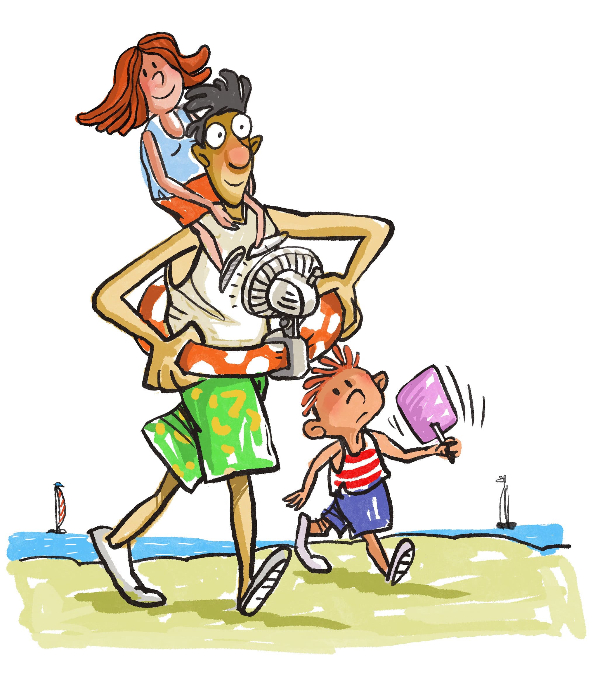 Calor, mosquitos, apagones y verano