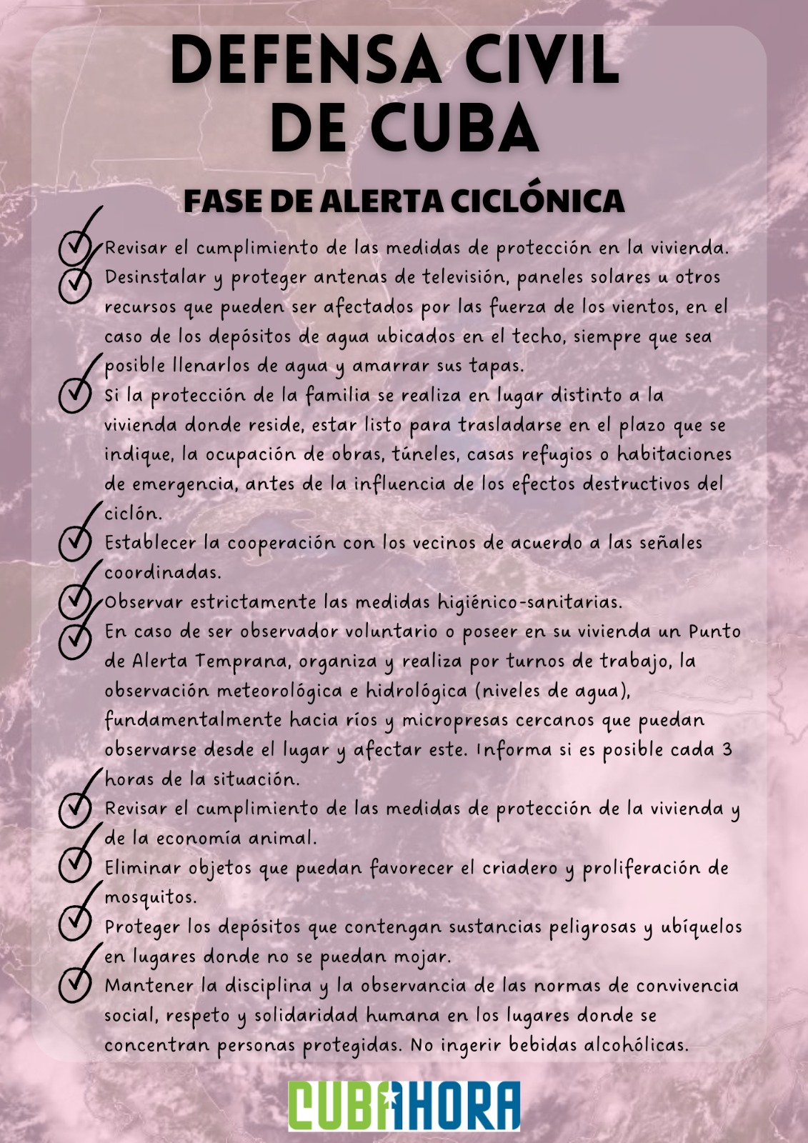 FASE DE ALERTA CICLÓNICA FASE DE ALERTA CICLÓNICA