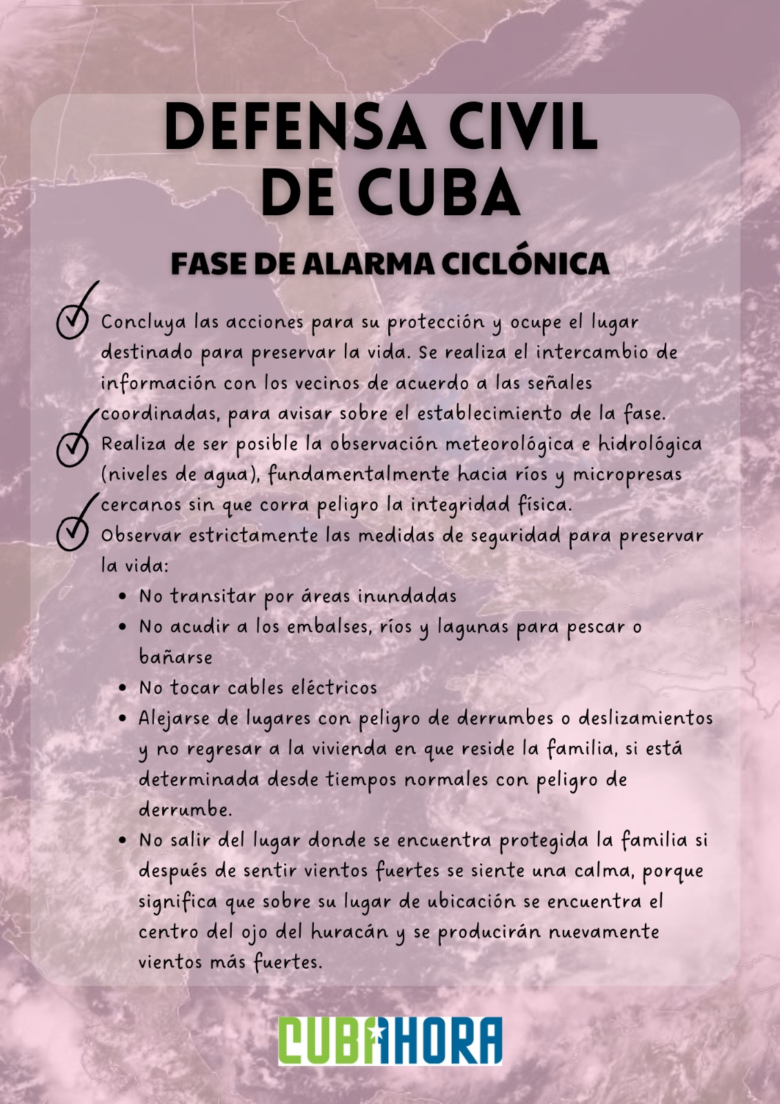 FASE DE ALARMA CICLÓNICA FASE DE ALARMA CICLÓNICA