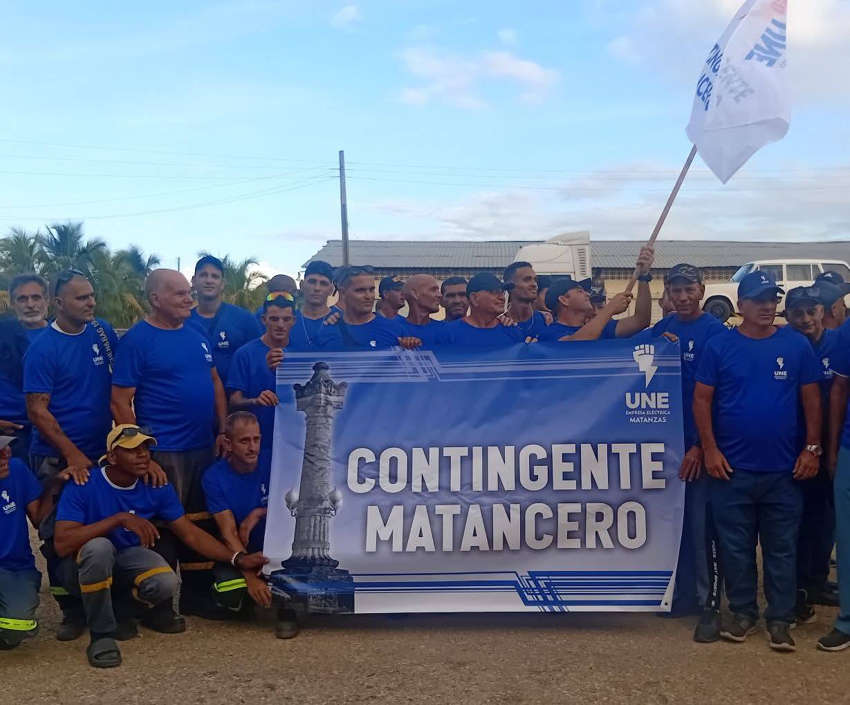 Linieros matanceros rumbo a Oriente Fotos tomada del perfil de facebook de la UNE