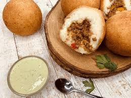 Yuca rellena de picadillo