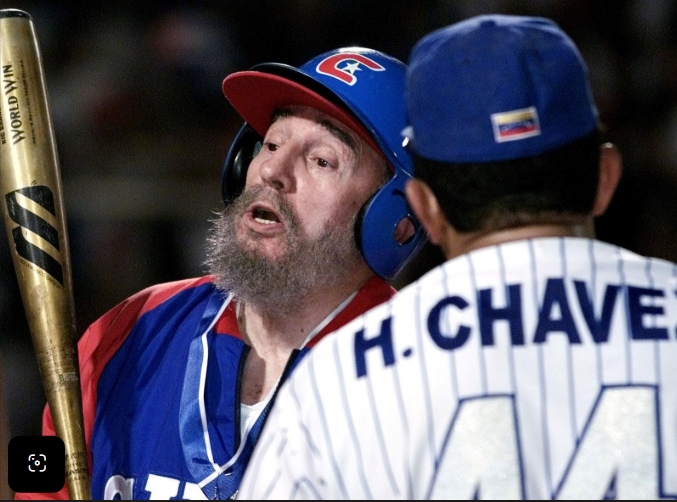 Fidel y Chávez béisbol Fidel y Chávez béisbol